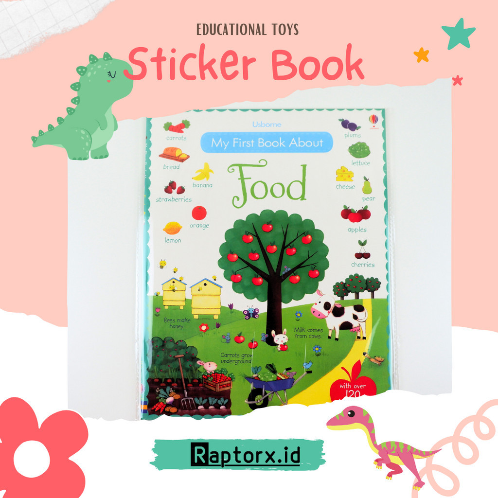 Jual Sticker Book First Sticker Book Kertas Usborne Buku Menempel ...