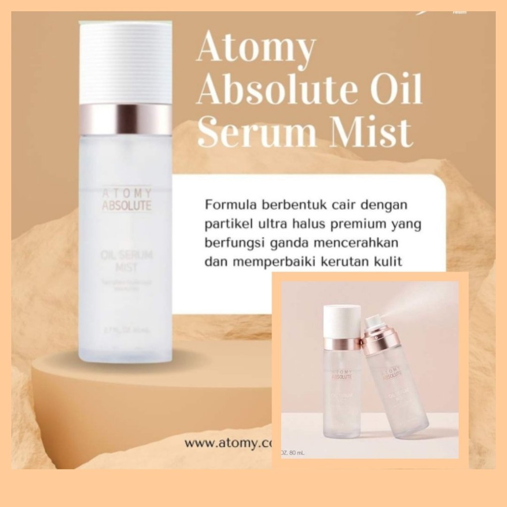 Jual Atomy Absolute Oil Serum Mist Mencerahkan & Perbaiki Kerutan