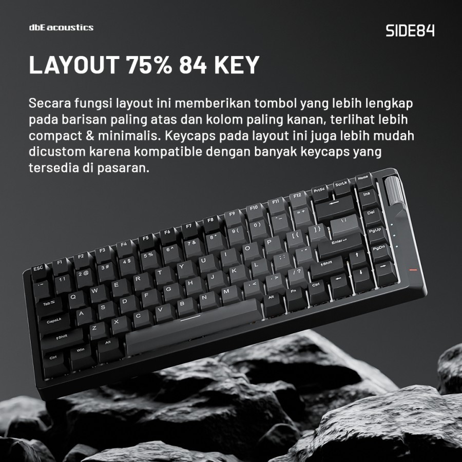 Jual Keyboard dbE SIDE84 Wired 75% Mechanical Gaming With Side Scroll ...