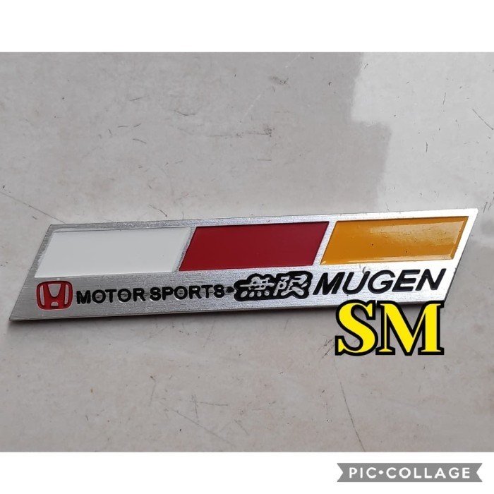 Jual Lbr Satu Buah Emblem Mugen Kotak Alumunium Shopee Indonesia