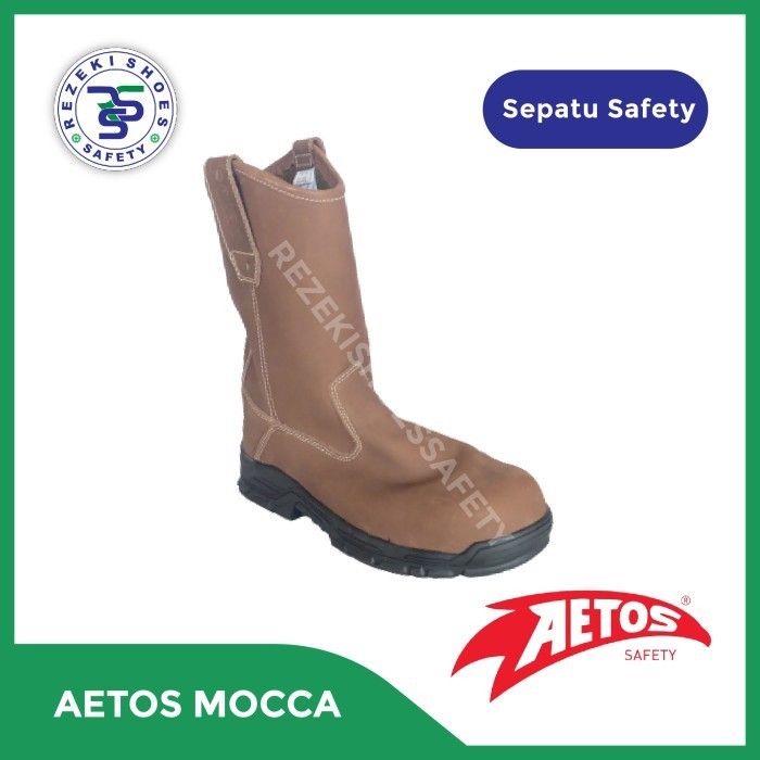 Jual Aetos Safety Shoes Boot Aetos Lithium 9Inch | Shopee Indonesia