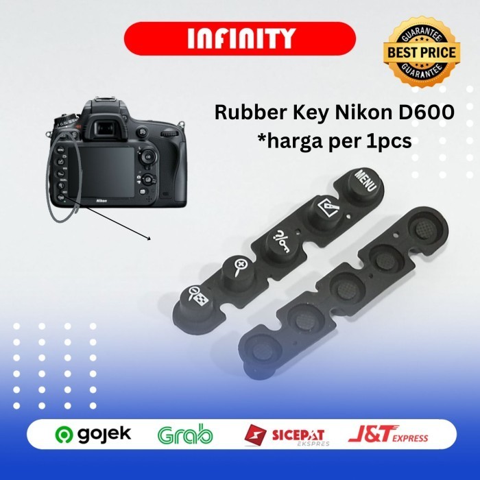 Jual Karet Rubber Tombol Button Keypad Menu Camera Nikon D600 D610 ...