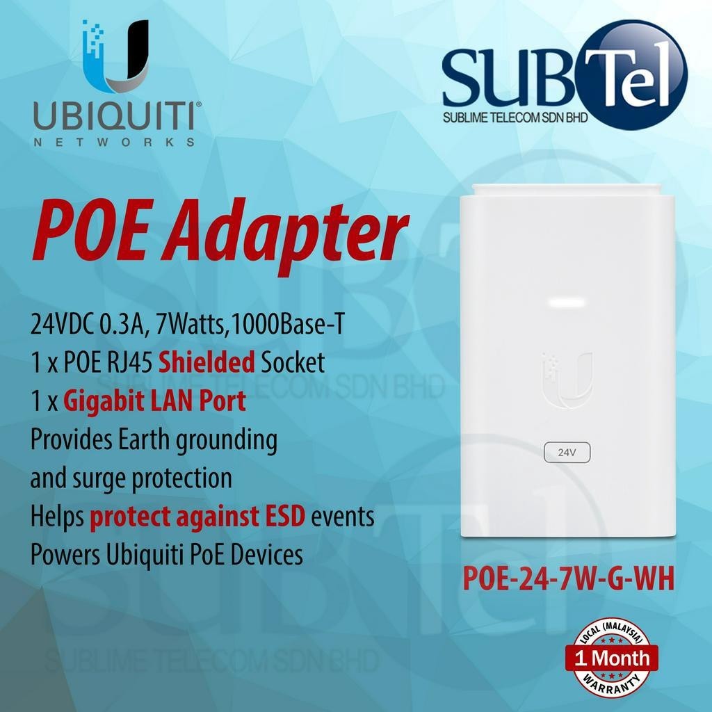Jual Ubiquiti PoE247WGWH Networks Gigabit Power Over Poe