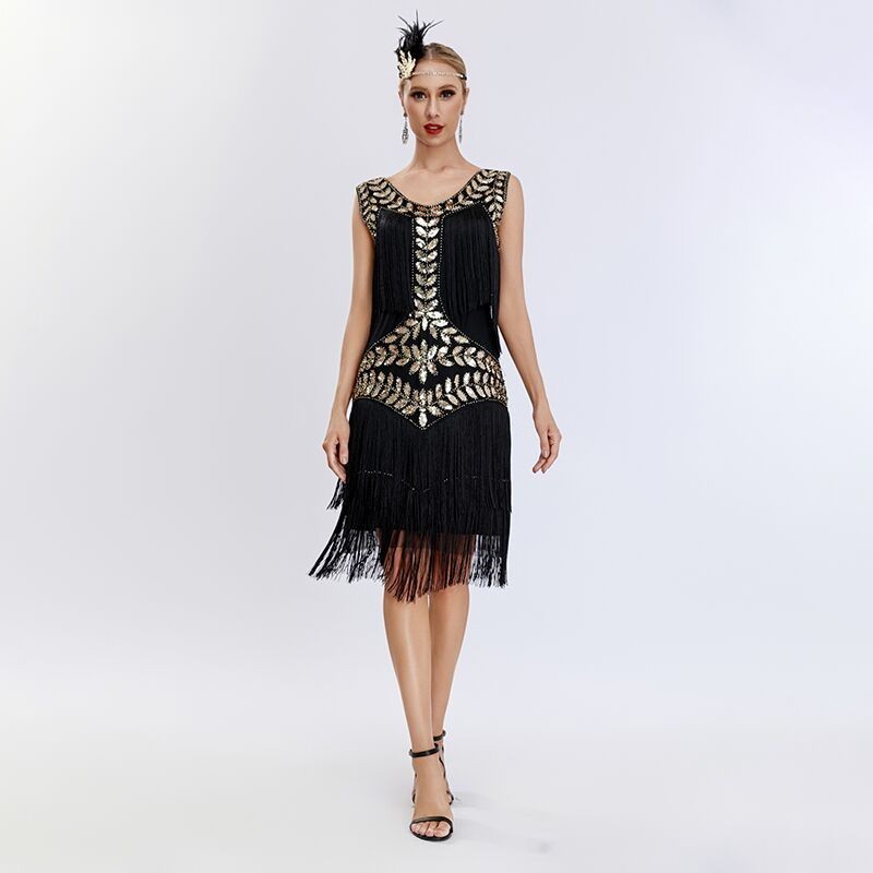 Jual Sequined Vest Dress1920European and American Retro Gatsby