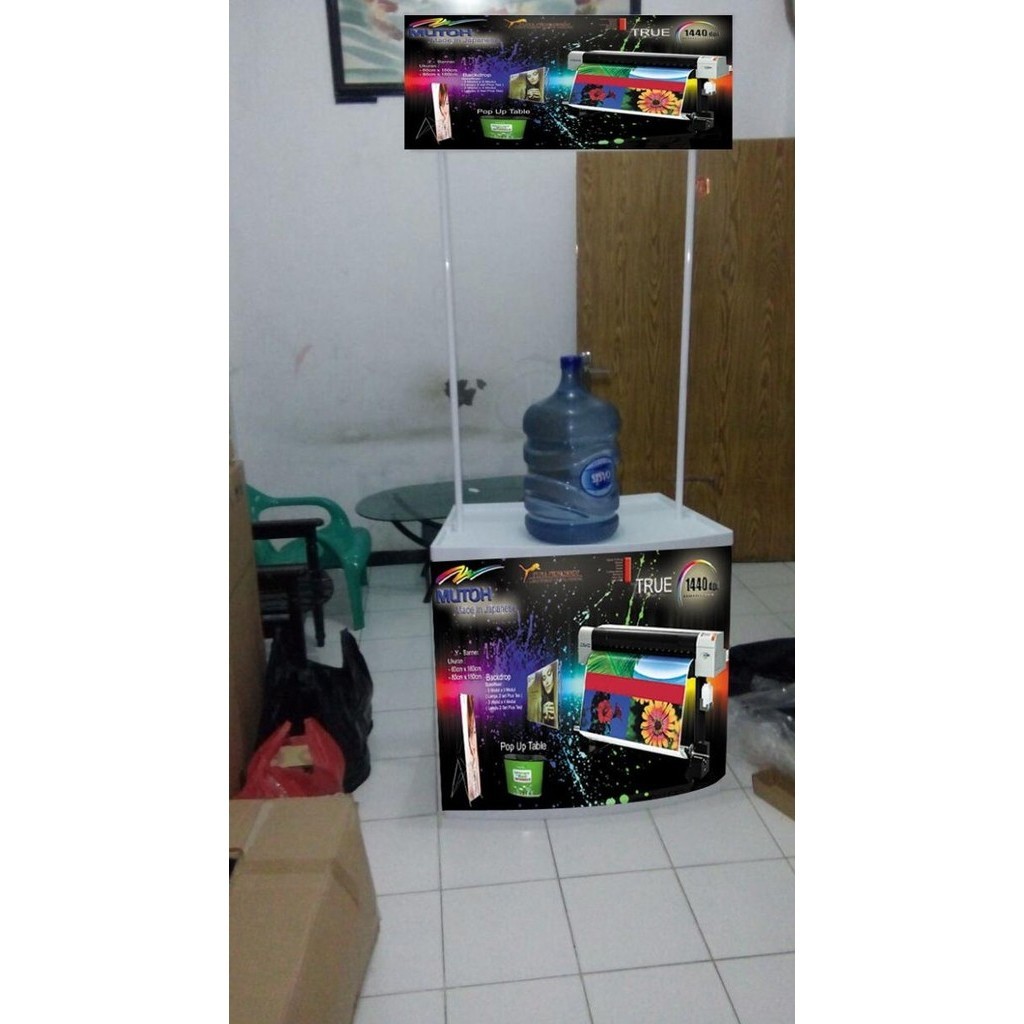 Jual Event Desk/ Meja Booth,/Meja Promosi Plus Printing Perkakas ...