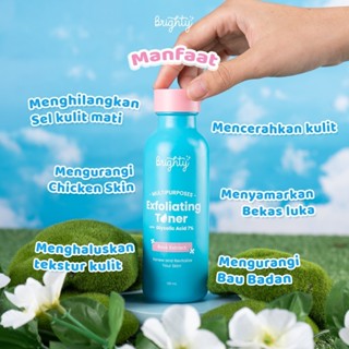 Jual Brighty Multipurpose Exfoliating Toner Pemutih badan pencerah ...