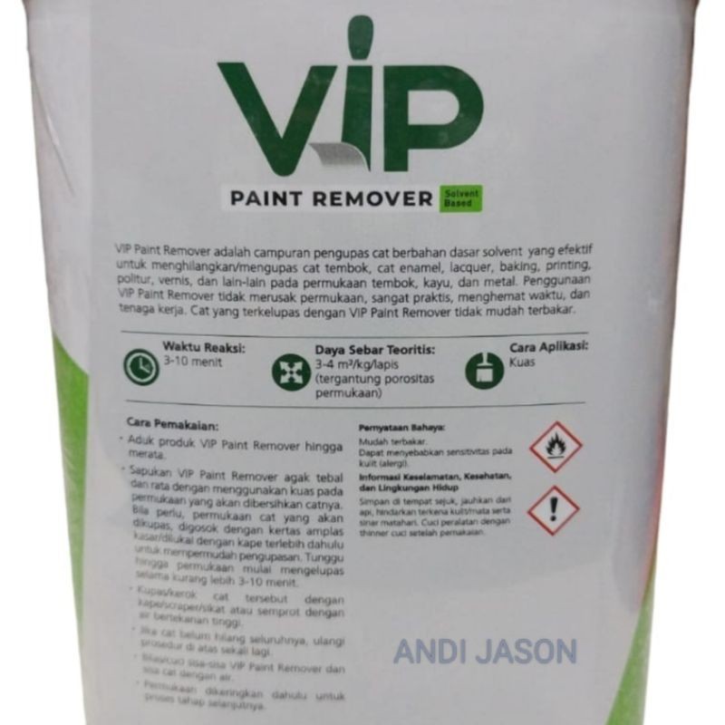 Jual VIP PAINT REMOVER 1KG PENGUPAS CAT / SODA API PELUNTUR CAT ...
