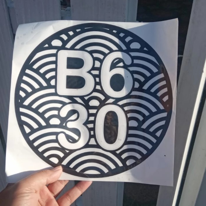 Jual sticker nomor rumah UKURAN 25CM | Shopee Indonesia