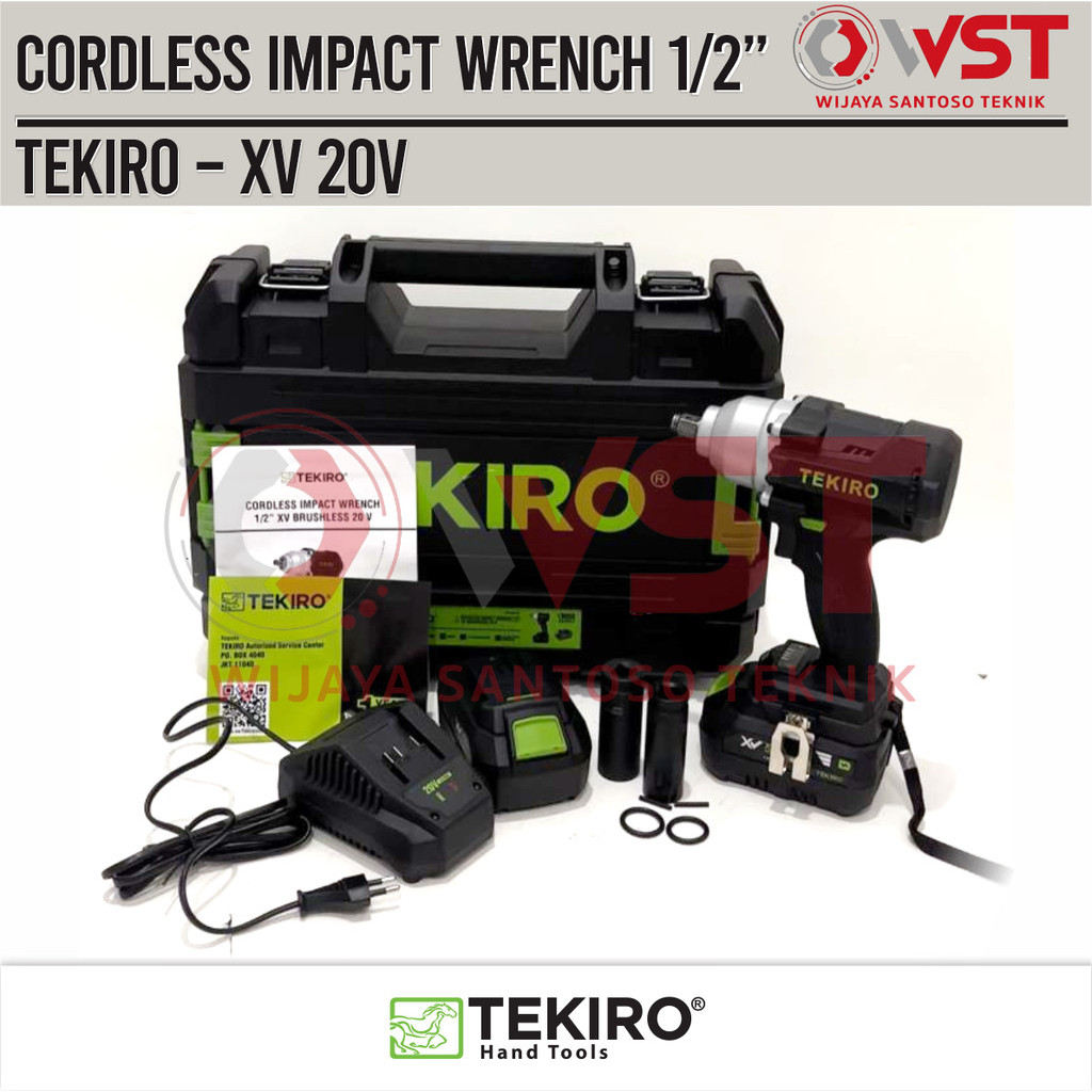 Jual Tekiro Cordless Impact Wrench Mesin Impek Buka Baut Roda