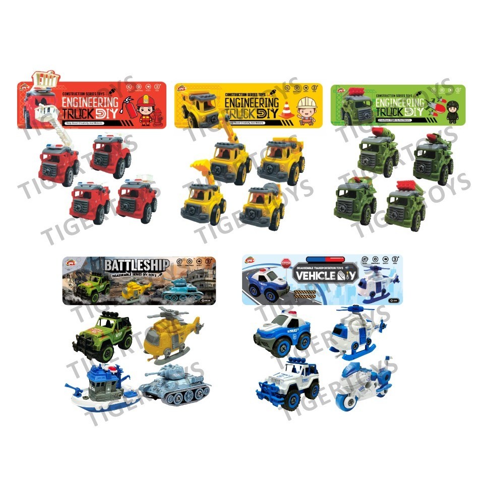 Jual MAINAN EDUKASI DIY TRUCK BONGKAR PASANG X202 ISI 4PCS - PEMADAM ...