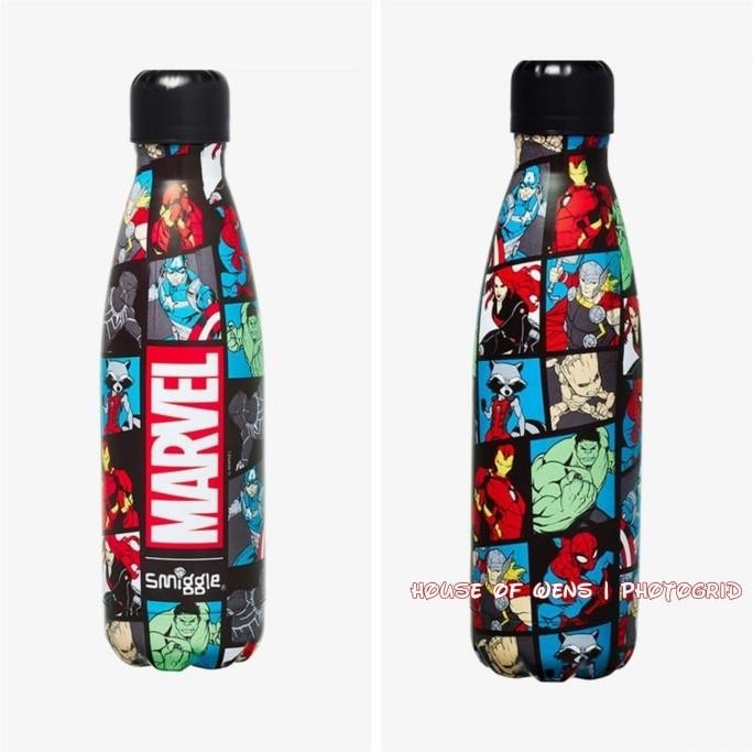 Jual New Smiggle Marvel Stainless Steel Drink Bottle Original ...