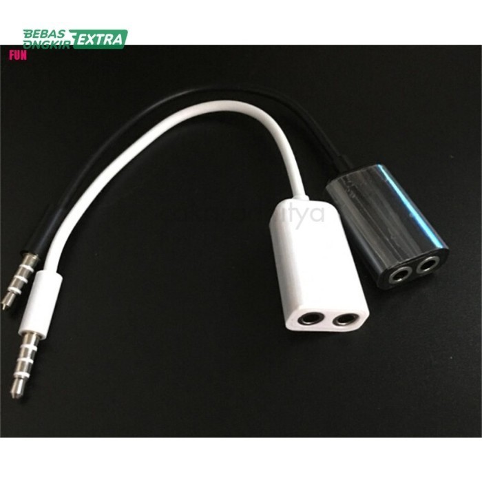 Jual Kabel Adapter Splitter Y Jack Audio Mm Untuk Tablet Laptop Shopee Indonesia