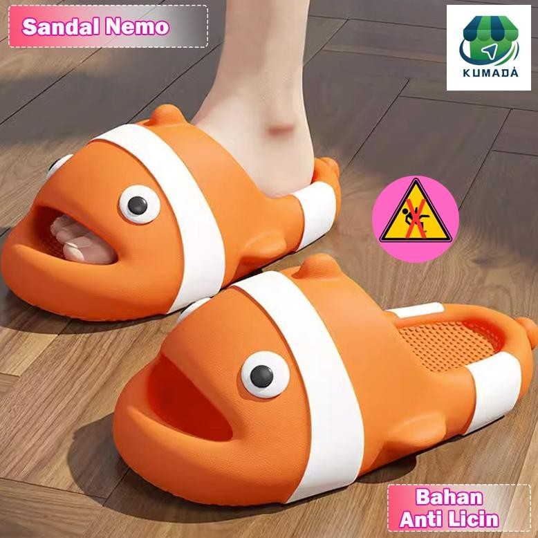 Jual SENDAL SLIP MOTIF NEMO SENDAL NEMO WANITA ANTI LICIN SENDAL DEWASA ...