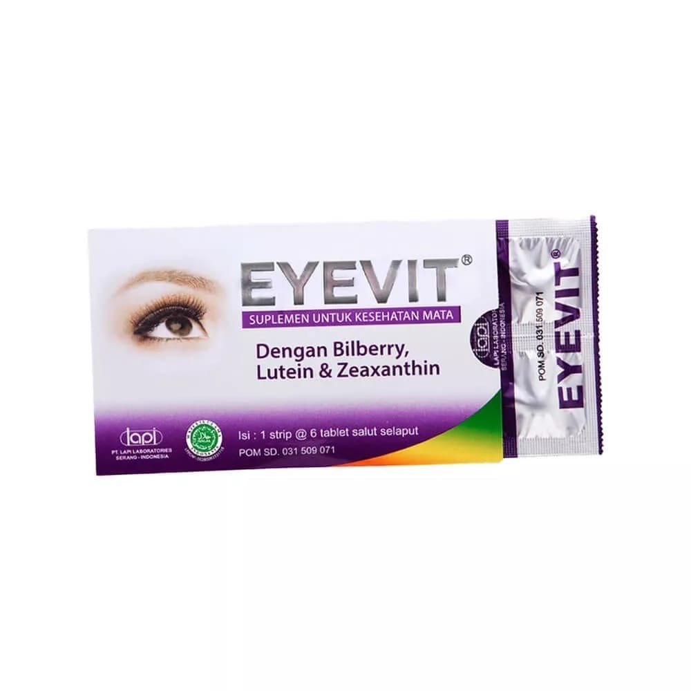 Jual Eyevit 1 Strip Isi 6 Tablet/ Vitamin Mata | Shopee Indonesia