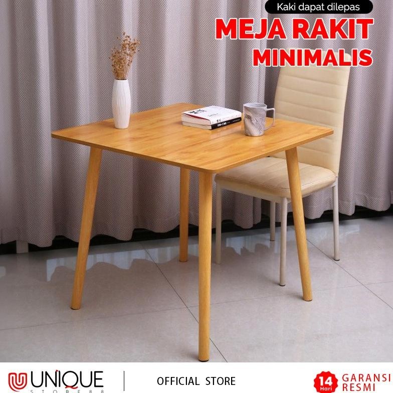 Jual Meja Kayu Persegi Meja Kopi Meja Tamu 60x60cm Meja Rakit Minimalis ...