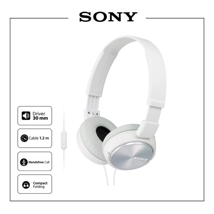 Jual Sony Mdr Zx310Ap Blue On Ear Headphone Zx310 Zx 310Ap Zx310Ap Shopee Indonesia