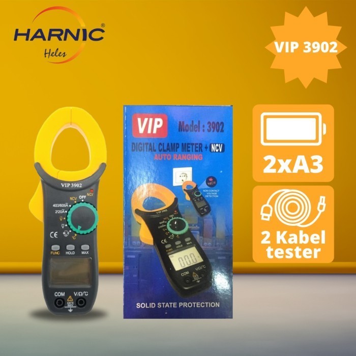 Jual Tang Ampere Digital - Digital Clamp Multimeter AC/DC Heles - VIP ...