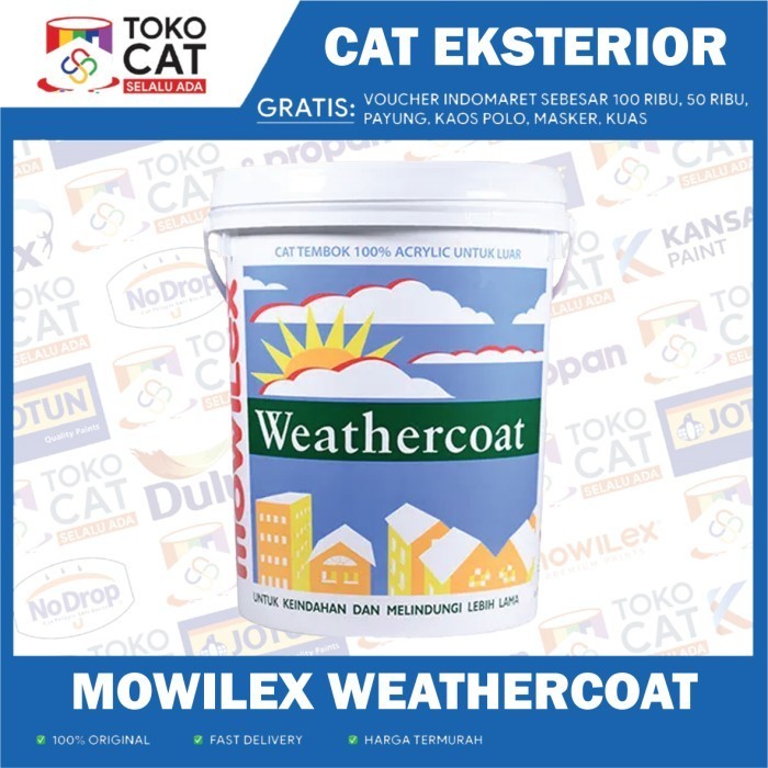 Jual Cat Tembok Eksterior Mowilex Weathercoat Tinting Bisa Request