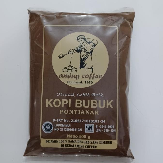 Jual Kopi Bubuk Aming - Kopi Bubuk Robusta khas Pontianak GBM | Shopee