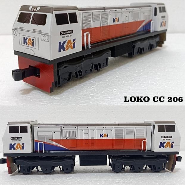 Jual Df 8 Mainan Miniatur Kereta Api Indonesia Lokomotif Gerbong