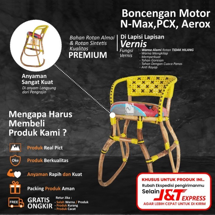 Jual Jok Kursi Bonceng Boncengan Anak Motor Nmax, Pcx & Aerox Di Depan ...