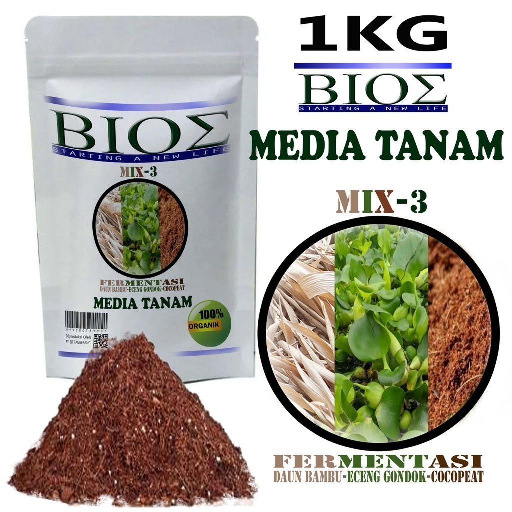 Media tanam subur 1kg sudah di fermentasi trichoderma dan jakaba super siap pakai