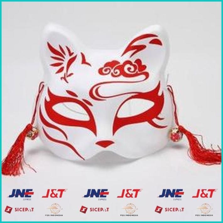 Jual BISMILLAH TOHK TOPENG KITSUNE FOX BUNKASAI JAPANESE FESTIVAL MASK ...