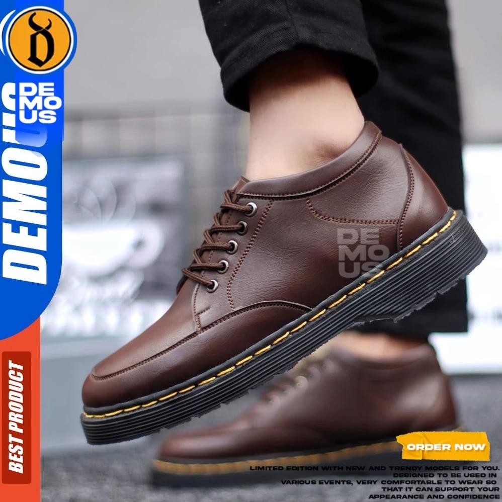 Jual fg-7 DEMOUS Fusion - Sepatu Pantofel Formal Docmart Low Boots ...