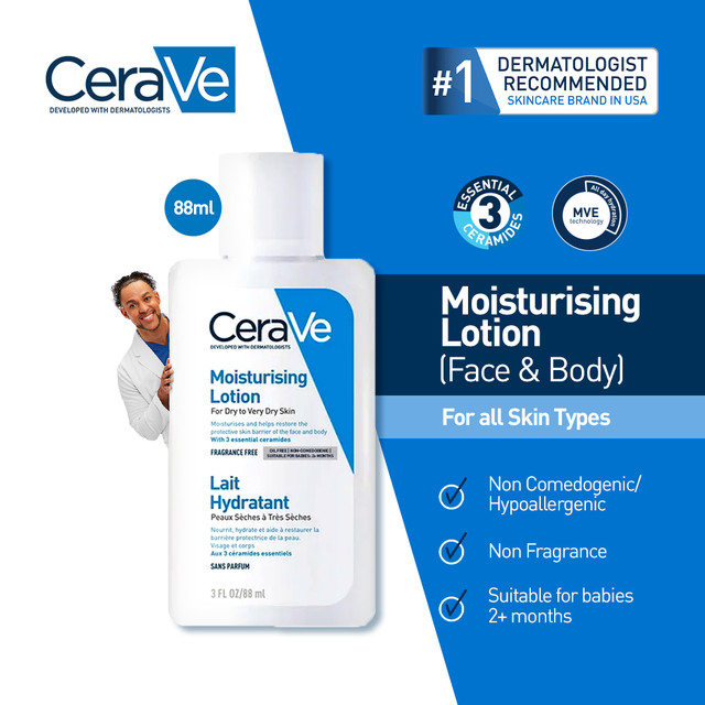 Jual CeraVe Daily Moisturising Lotion 88 ml Skin Barrier Repair