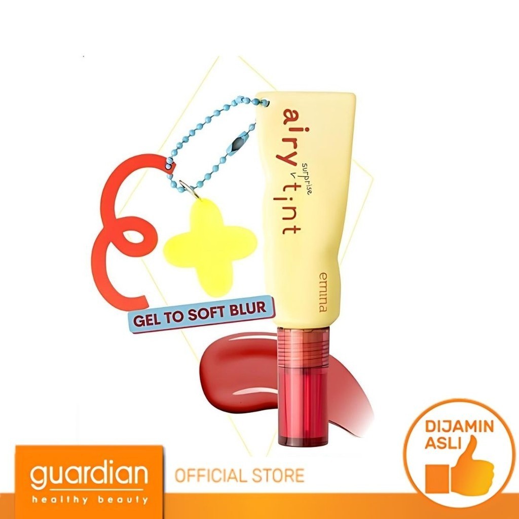 Jual Emina Airy Surprise Tint 3Gr + Keychain - Lip Tint Ringan ...