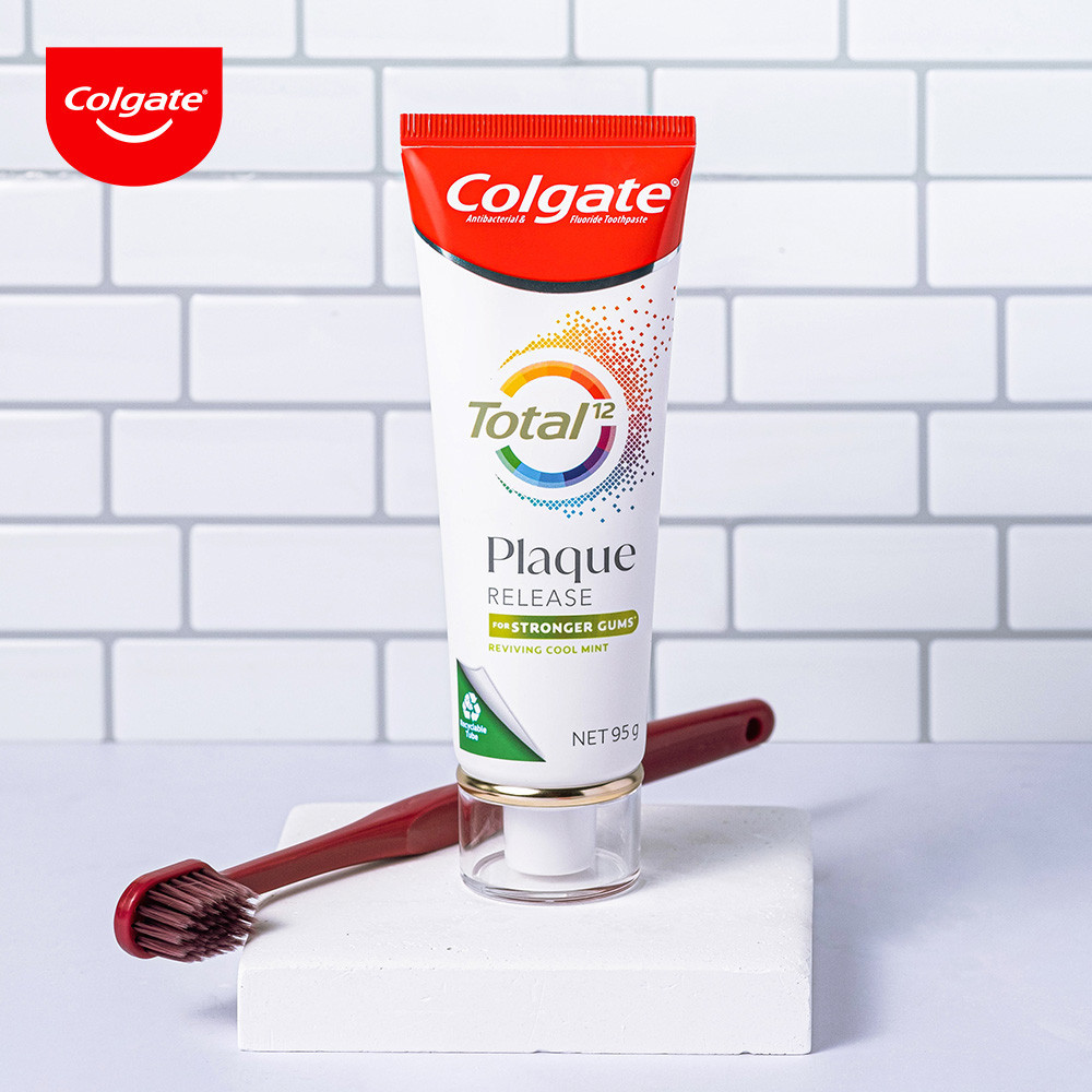 Colgate Total Plaque Release Reviving Cool Mint 95g - Pasta Gigi