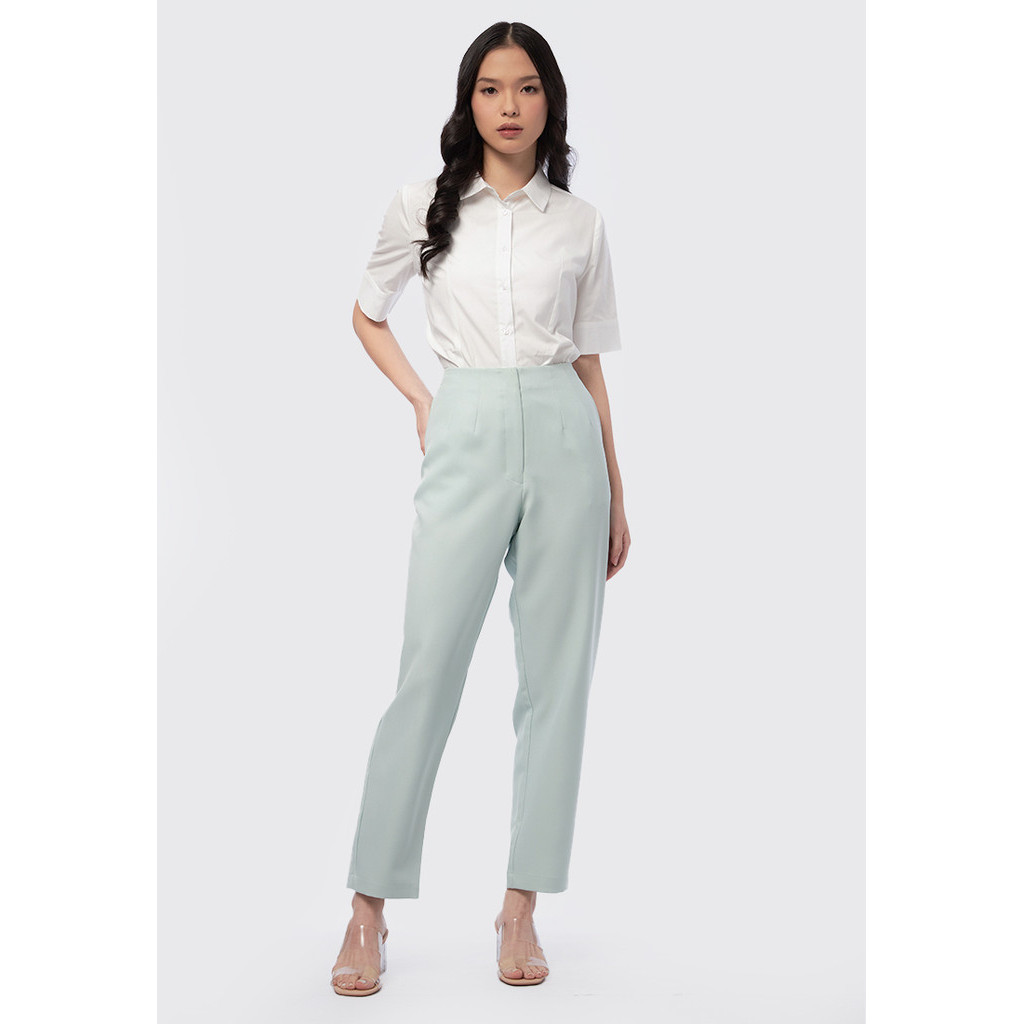 Hannah High-Waist Straight Pants