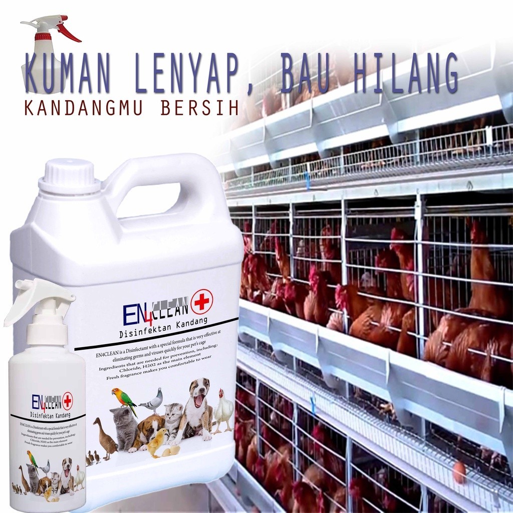 Jual Spray Kandang Sampai Dengan 5L Desinfektan Kandang Ayam Untuk ...