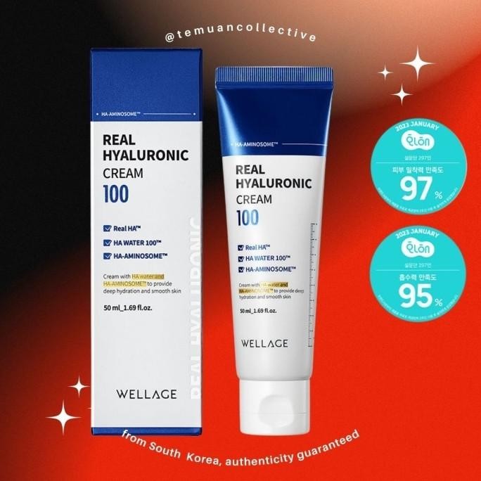 Jual Wellage Real Hyaluronic 100 Cream 50Ml - Filling, Hydrating And ...
