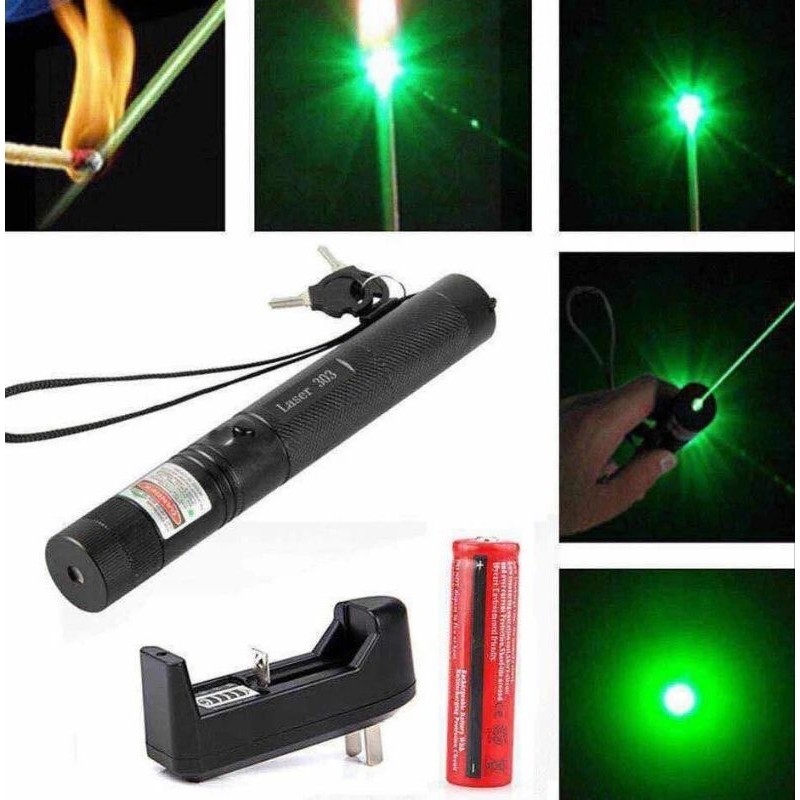 Jual Laser Hijau Green Laser Pointer Jarak Jauh Baterai Charger