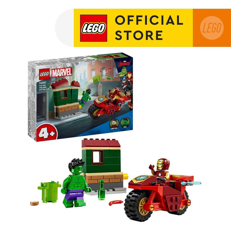 Jual LEGO Super Heroes 76287 Iron Man with Bike and The Hulk (68
