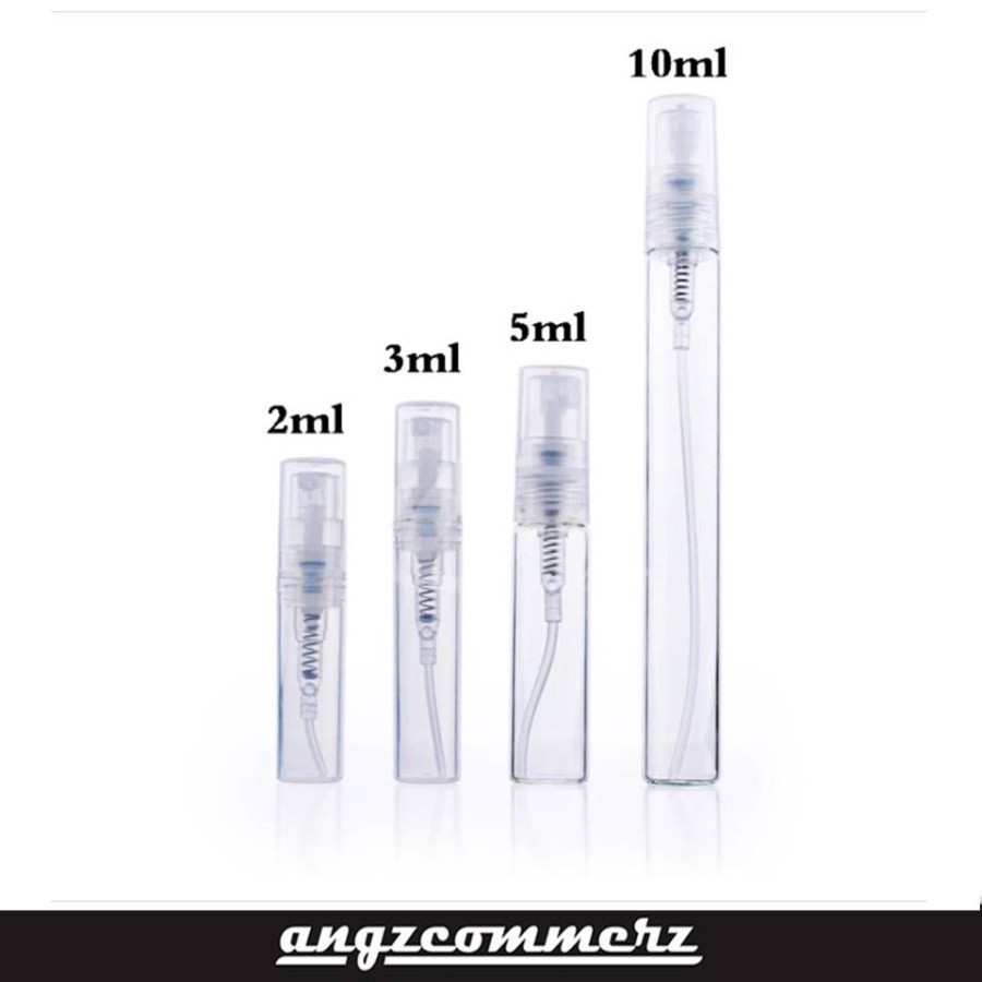 Jual Botol Kaca Parfum Refill Spray Bottle Clear Glass 2ml | Shopee ...