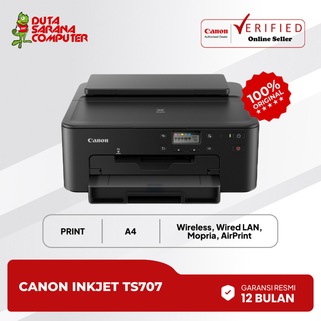 Jual Printer Canon PIXMA TS707 TS-707 TS 707 Print Only Wifi Auto ...