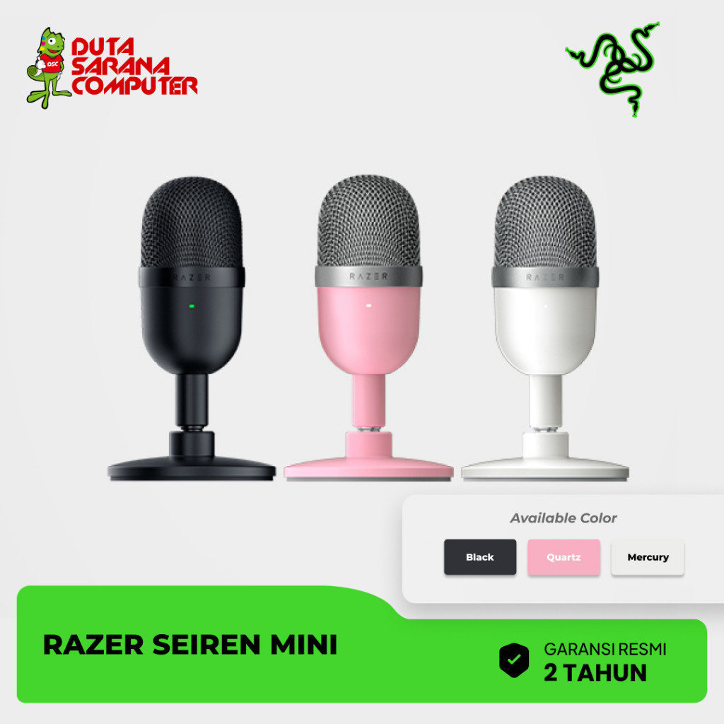 Jual RAZER SEIREN MINI MICROPHONE BLACK MERCURY GARANSI RESMI | Shopee ...
