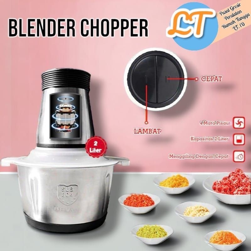 Jual Blender Terbaru // (LT.ID) Blender Chopper Daging Serba Guna