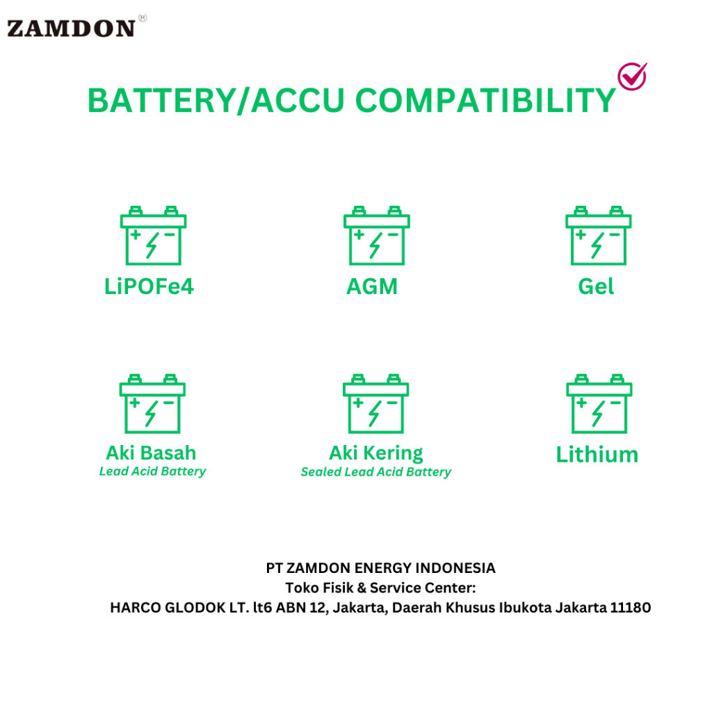 Jual Zamdon low frequency 3.75KVA 3KW 48V Off grid hybrid solar ...