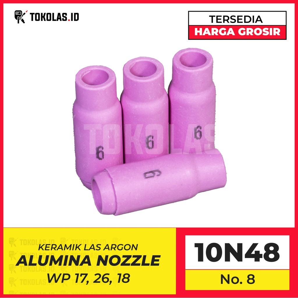 Jual Keramik Stang Las TIG Argon Ceramic Torch Alumina Nozzle 10N48 No ...