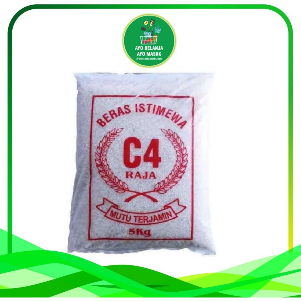 Jual Beras C4 Raja Kemasan 5 Kg | Shopee Indonesia