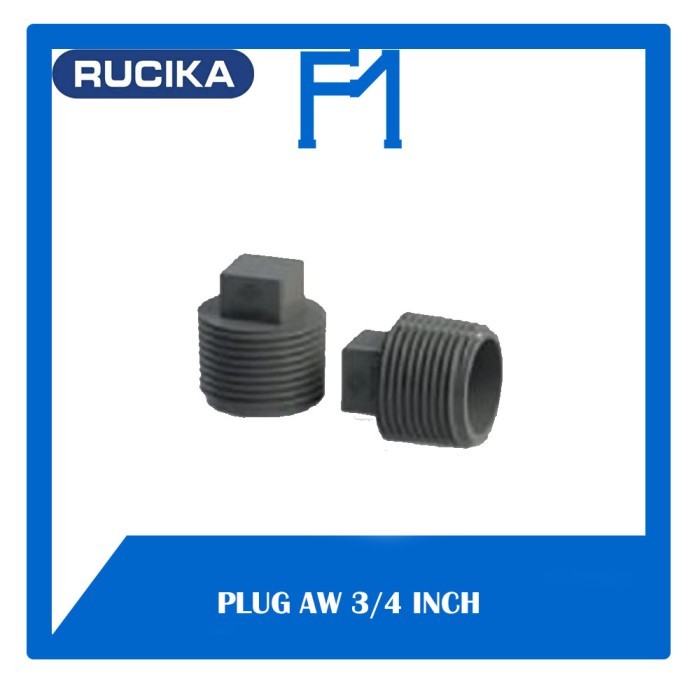 Jual RUCIKA PLUG AW 3/4 INCH SAMBUNGAN FITTING PIPA AIR PVC TUTUP DRAT ...