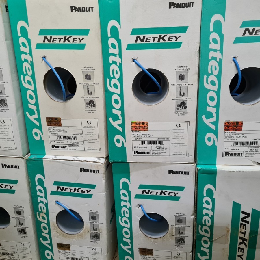Jual Kabel Data Cat 6 Panduit Netkey ORIGINAL Box 305m | Shopee Indonesia