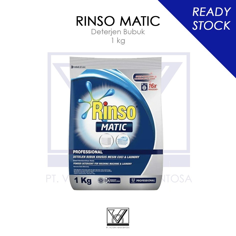 Jual Rinso Matic Professional Deterjen Bubuk Laundry Kiloan - 1 kg ...