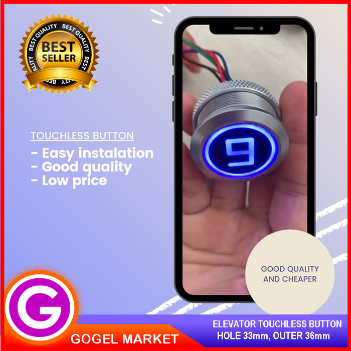 Jual Elevator Touchless Button Tombol Lift Tanpa Sentuh Infrared Button ...
