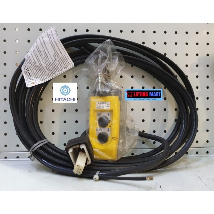 Jual PUSH BUTTON REMOT HOIST DENGAN KABEL+SOCKET COB601 2POINT SINGLE ...