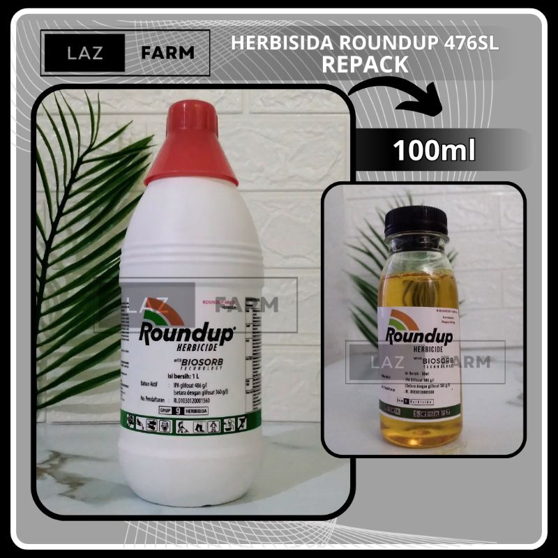 Jual Herbisida Obat Racun Rumput Sistemik Roundup 486 Sl 100ml Repack