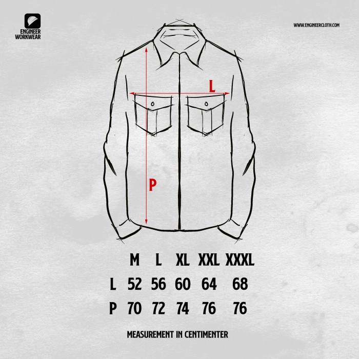 Jual Hards Basic Workshirt Long/Kemeja Polos Lengan Panjang Series By ...